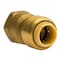 Quickfitting 3/8in Push-to-Connect x 3/8in FNPT Brass Female Straight Adapter Fitting LF802FR - alternate 1